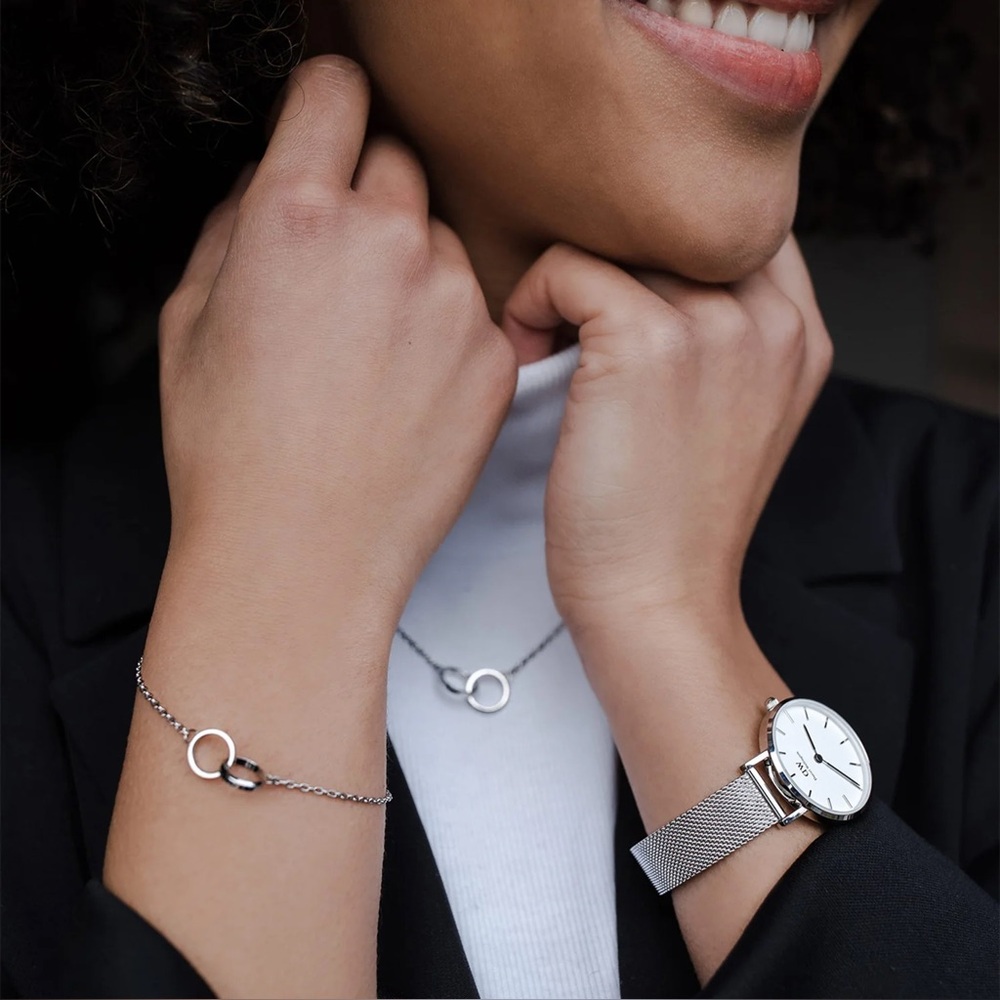 Daniel Wellington Petite Sterling Silver Watch - NWT